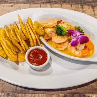 Lunch: Garlic Shrimp -camarones al ajillo 5pz
