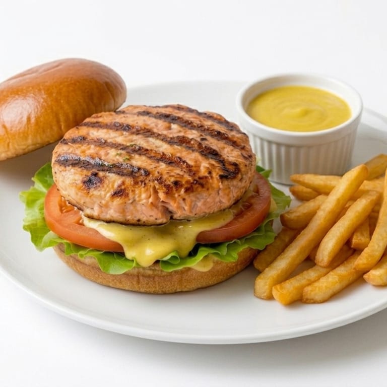 Delicious Salmon Burger Experience