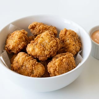 Boneless crispy chicken bites (7 pieces) sin huesos