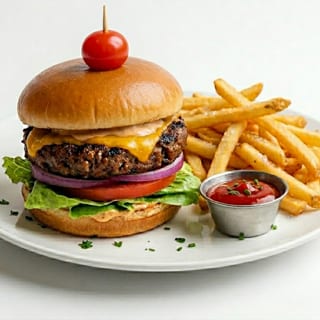Impossible Burger Served w/ fries. (REG $16)