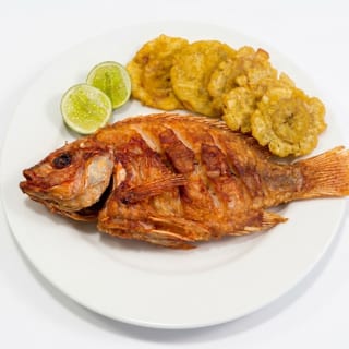 Fried Mojarra Fish - Mojarra con Tostones