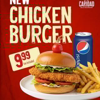 NEW- Crispy Chicken Burger
